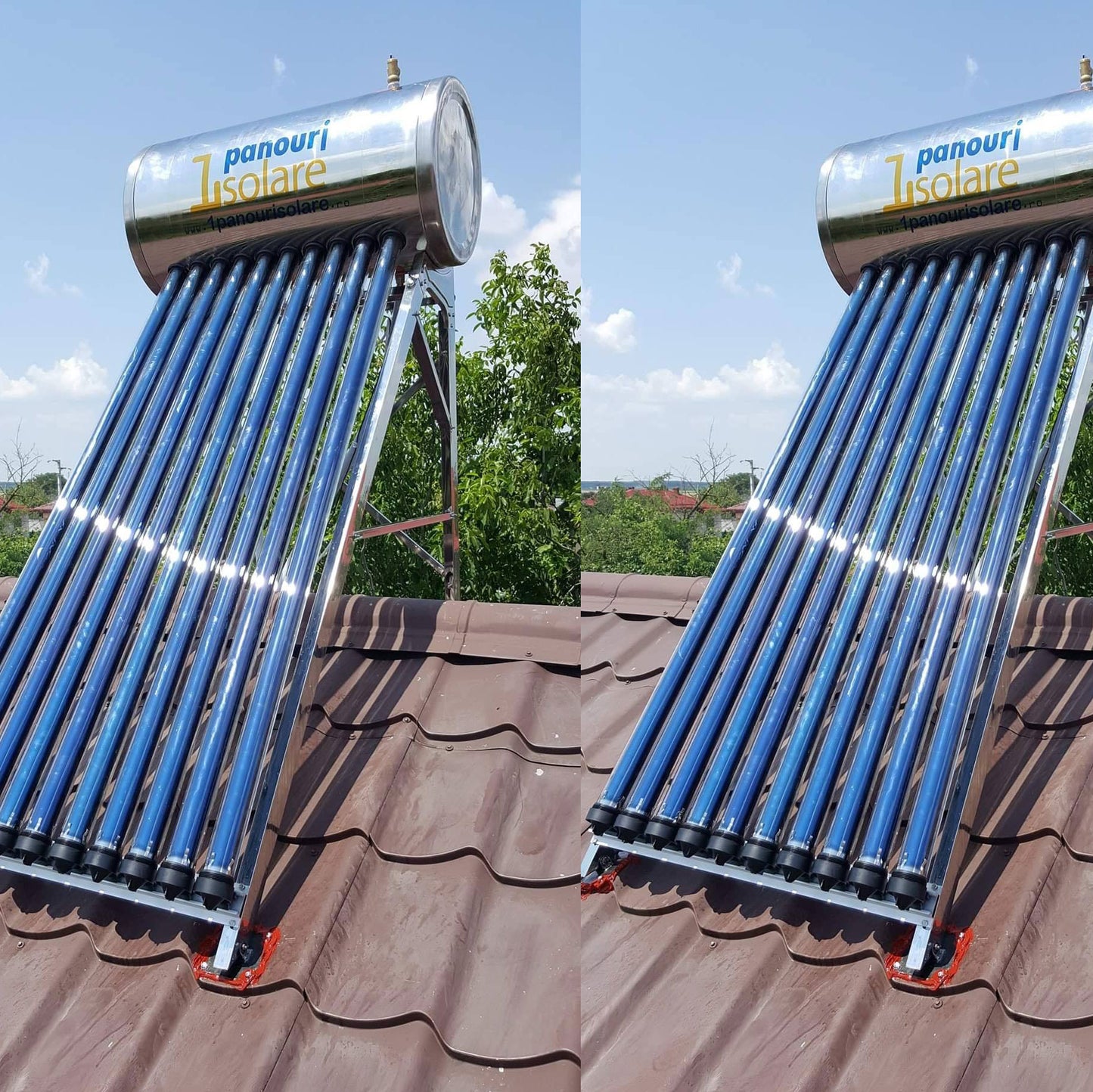 Panou Solar Nepresurizat 1Energy, 100 litri - cu vas flotor