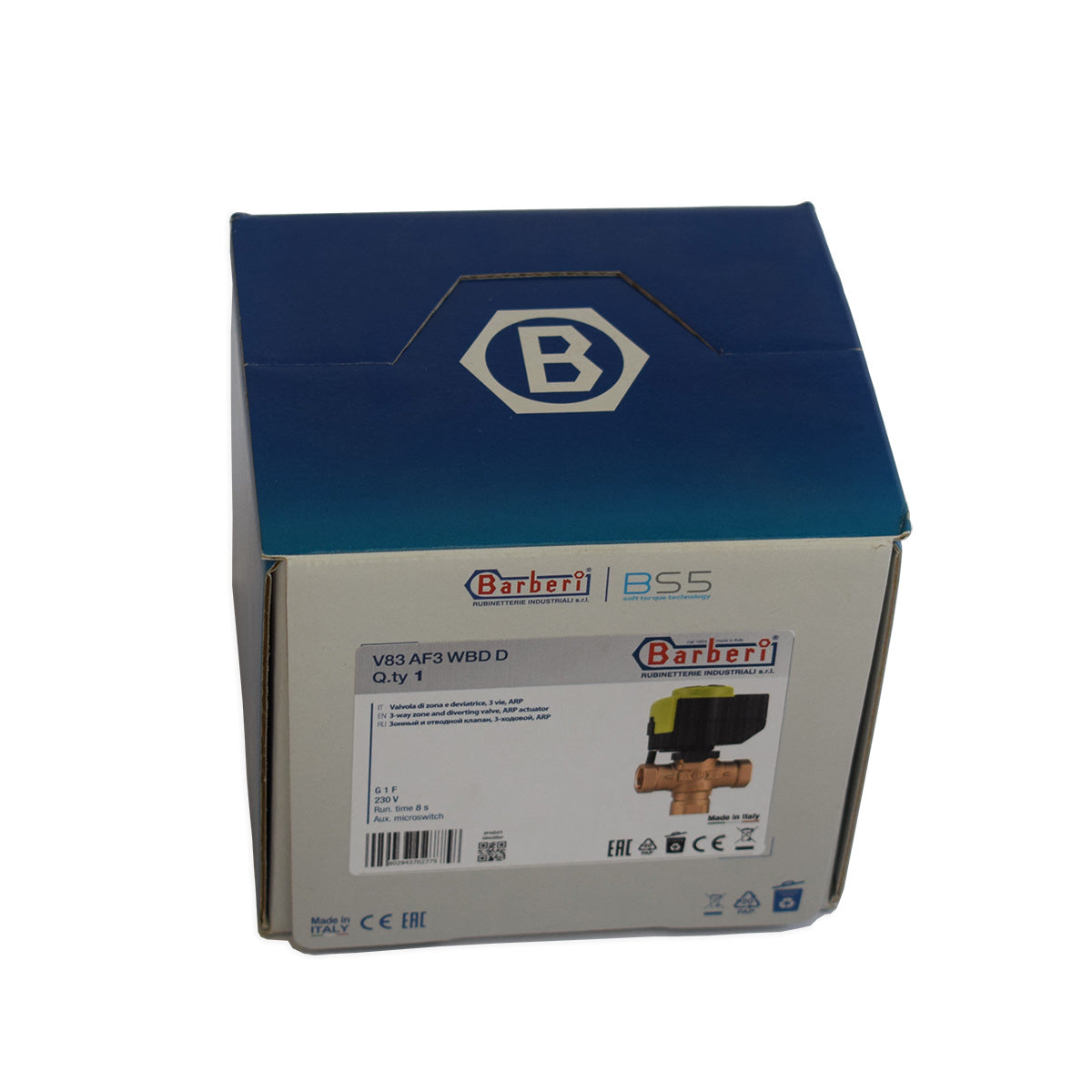 Vana de deviatie 3 cai cu servomotor 1 - Barberi