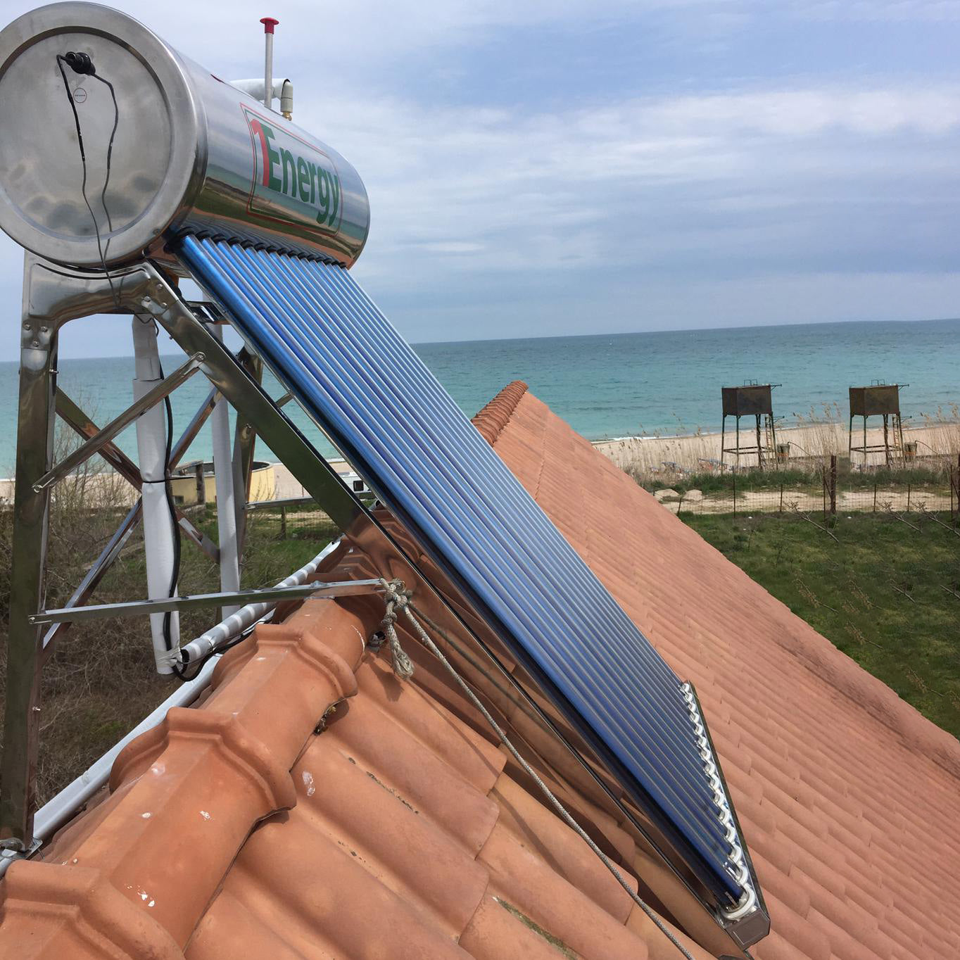 Panou Solar Nepresurizat 1Energy, 150 litri - cu vas flotor