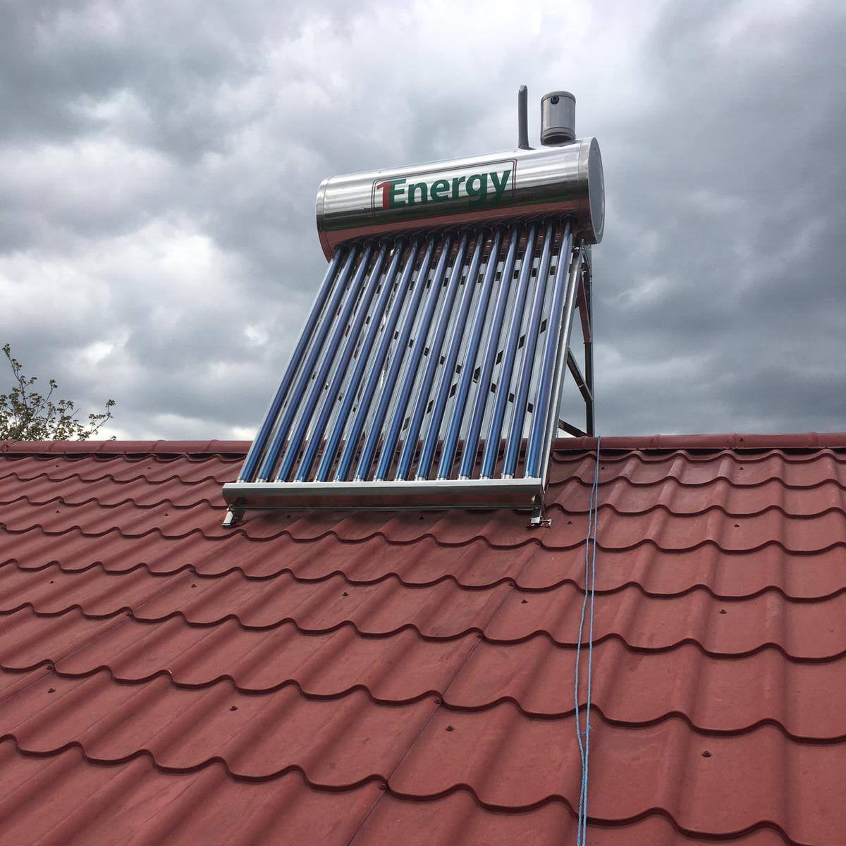 Panou Solar Nepresurizat 1Energy, 150 litri - cu vas flotor