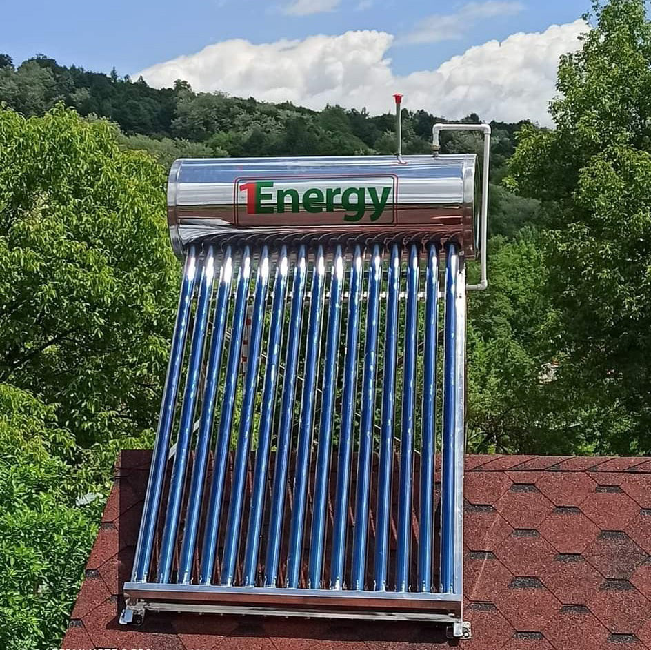 Panou Solar Nepresurizat 1Energy, 150 litri - cu vas flotor