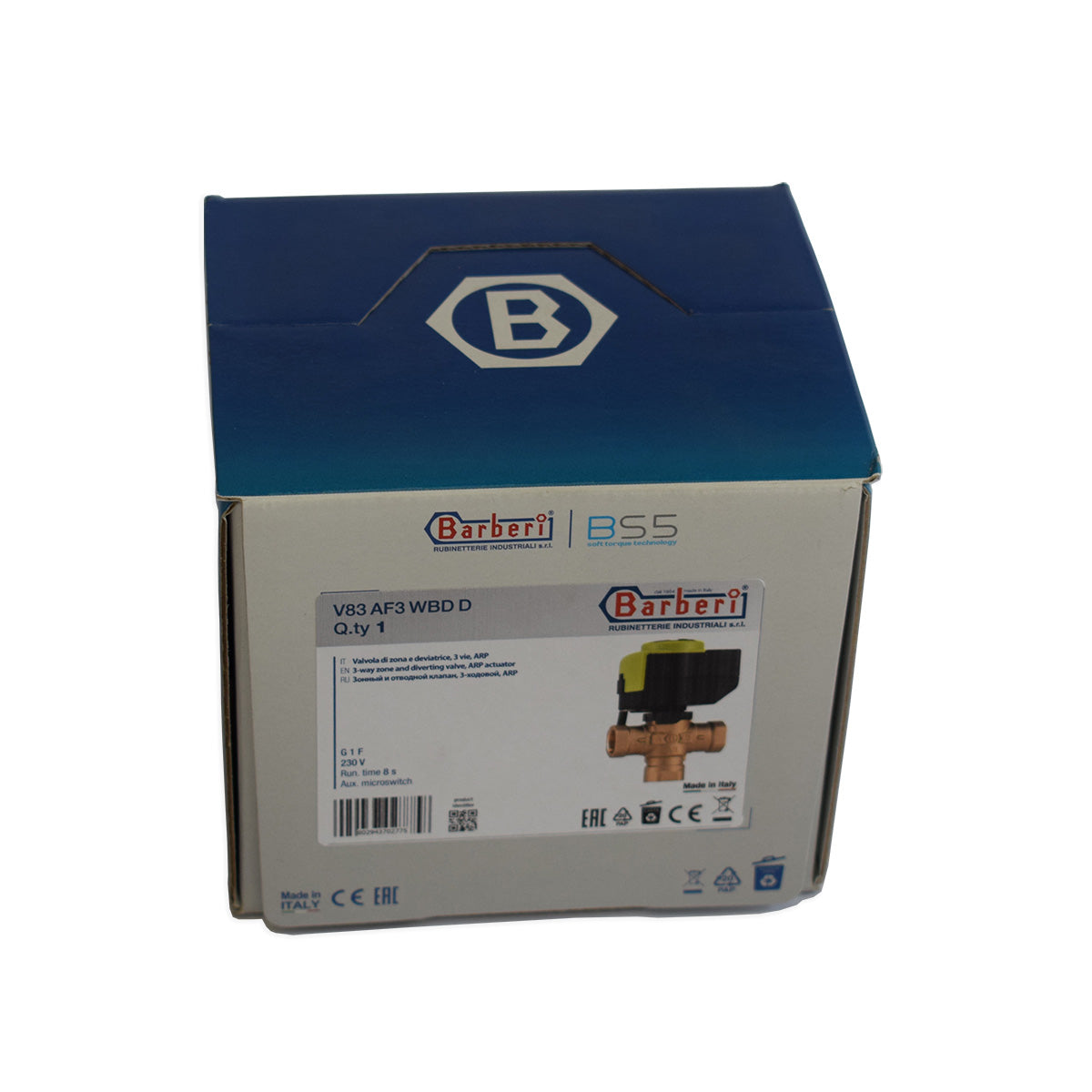 Vana de deviatie 3 cai cu servomotor 1 - Barberi
