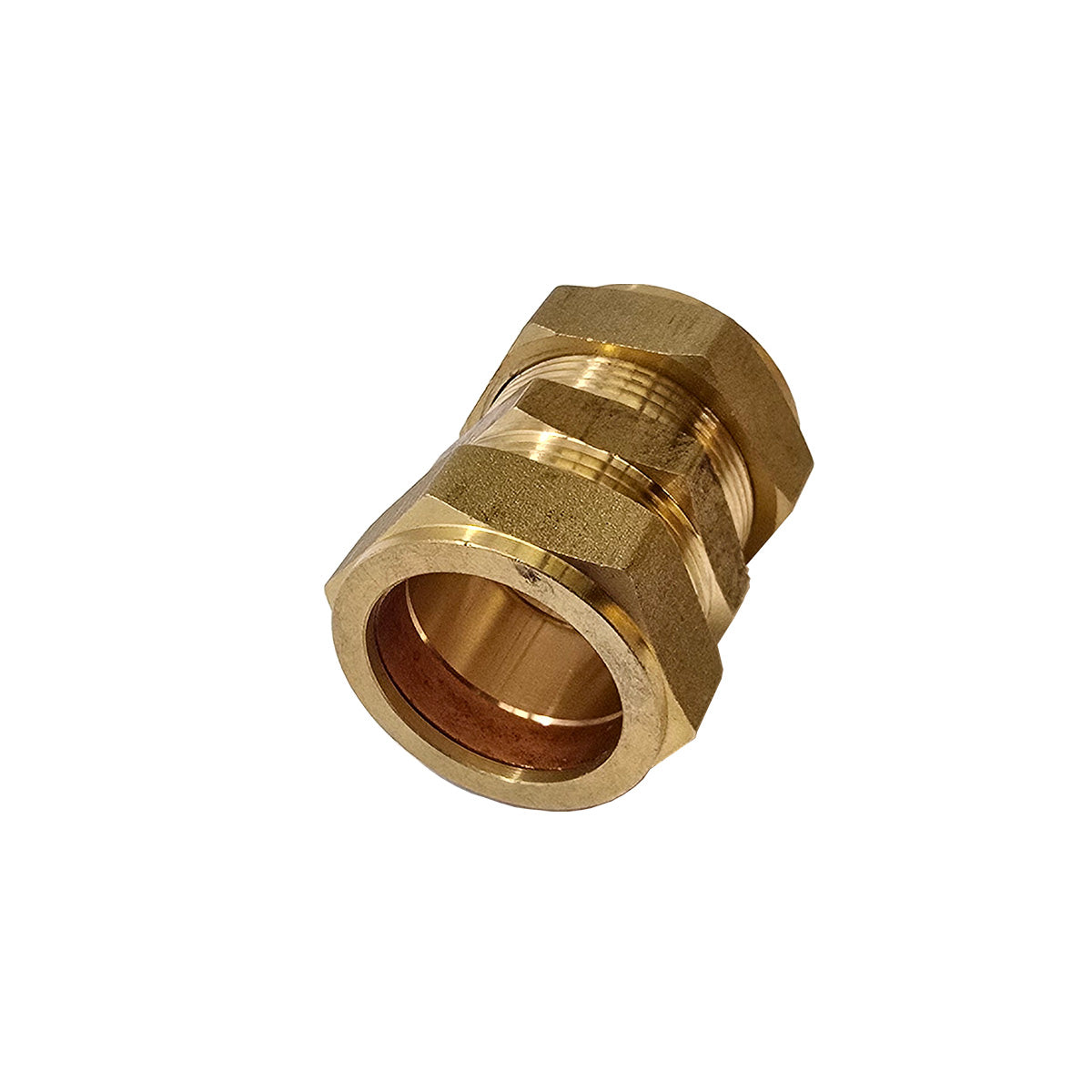 Racord compresie cu 2 inele, alama, FE, 22 mm x 3/4"