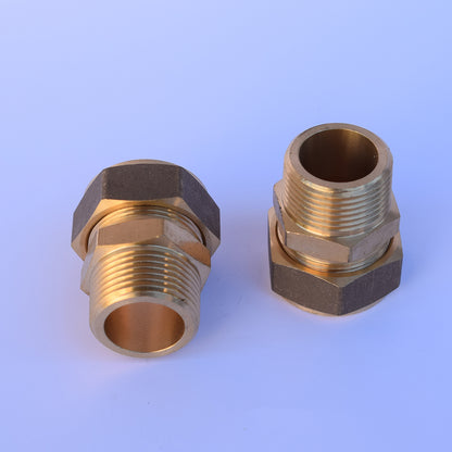 Conector solar din alama cu compresie 22 - filet 3/4 ext