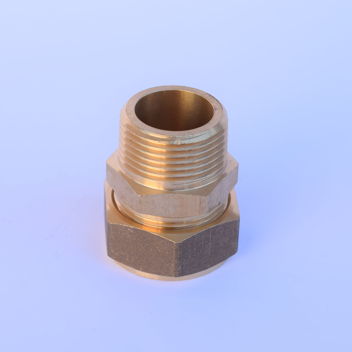 Conector solar din alama cu compresie 22 - filet 3/4 ext