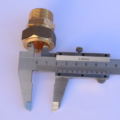Conector solar din alama cu compresie 22 - filet 3/4 ext