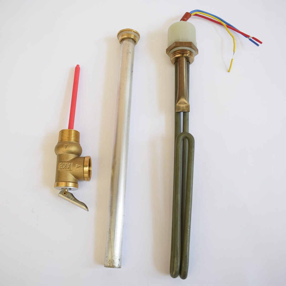 Pachet mentenanta panou solar presurizat: Anod magneziu + Rezistenta 1 tol + Supapa 6bar, 90 grade, 3/4