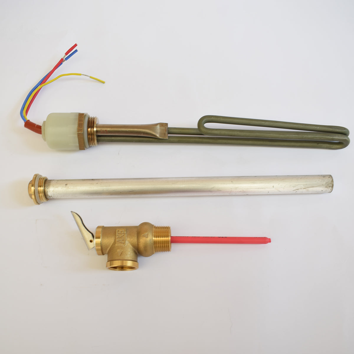 Pachet mentenanta panou solar presurizat: Anod magneziu + Rezistenta 1 tol + Supapa 6bar, 90 grade, 3/4