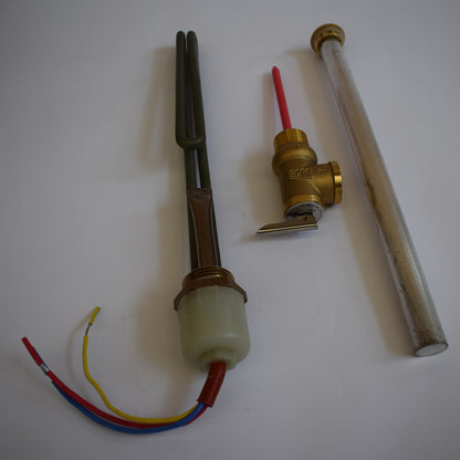 Pachet mentenanta panou solar presurizat: Anod magneziu + Rezistenta 1 tol + Supapa 6bar, 90 grade, 3/4