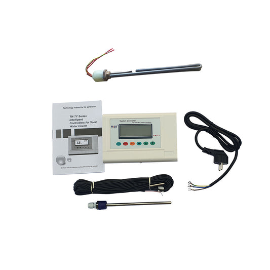 Pachet: Controler TK-7Y + Rezistenta electrica de 3/4 tol la 1500 W - pentru panouri solare presurizate