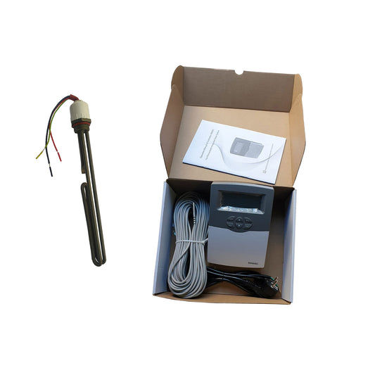 Pachet controler panou solar presurizat SR609C + rezistenta electrica 1tol si 1500w pentru panouri solare presurizate