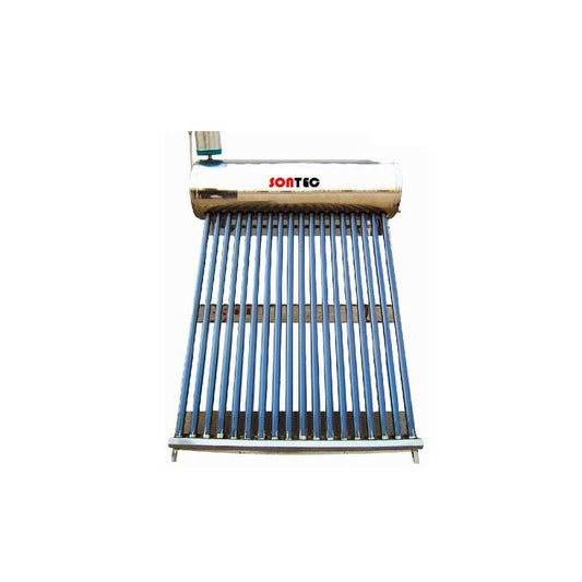 Kit Panou solar apa calda nepresurizat 240 litri, 24 tuburi, SONTEC, INOX - cu vas flotor